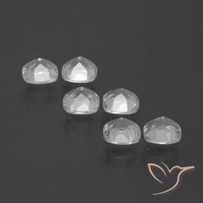 Topazio naturale bianco da 2,96 ct, taglio a cuscino, VVS-VS