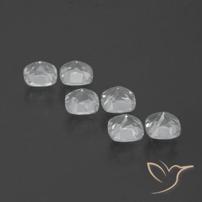 Gemme di Topazio Bianco naturale da 3.05 ct, Cuscino, VVS-VS
