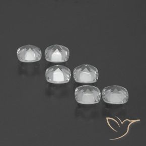 Gemme di Topazio Bianco trasparente naturale da 3.11 ct, Cuscino, VVS-VS