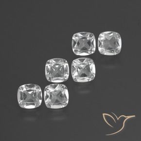 Gemme di Topazio Bianco naturale da 2.75 ct, Cuscino, VVS-VS