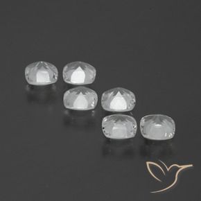 Gemme di Topazio Bianco trasparente naturale da 2.69 ct, Cuscino, VVS-VS