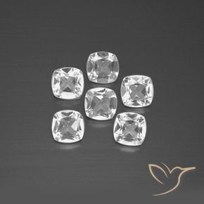 Gemme di Topazio Bianco naturale da 2.68 ct, Cuscino, VVS-VS