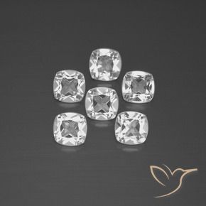 Gemme di Topazio Bianco naturale da 2.85 ct, Cuscino, VVS-VS