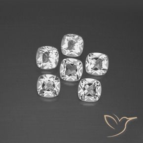 Gemme di Topazio Bianco naturale da 2.99 ct, Cuscino, VVS-VS