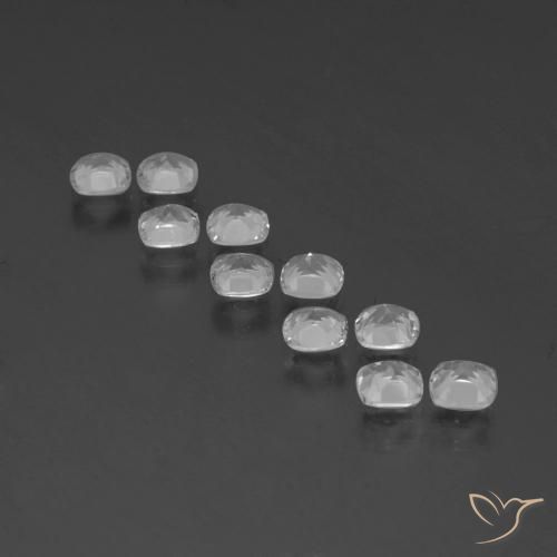 Gemme di Topazio Bianco trasparente naturale da 4.52 ct, Cuscino, VVS-VS