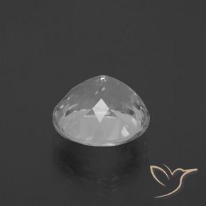 Topazio Bianco trasparente naturale da 6.60 ct, Taglio rotondo, VVS-VS