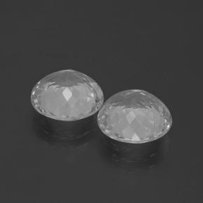 Topazio naturale bianco da 6,98 ct, taglio rotondo, VVS-VS