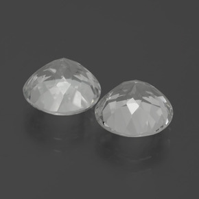 Topazio naturale bianco da 6,61 ct, taglio rotondo, VVS-VS