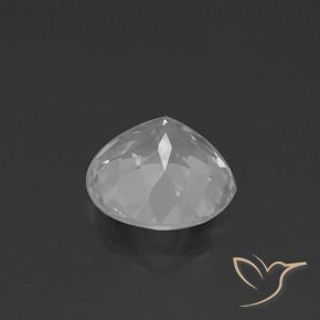 Topazio Bianco trasparente naturale da 4.50 ct, Taglio rotondo, VVS-VS