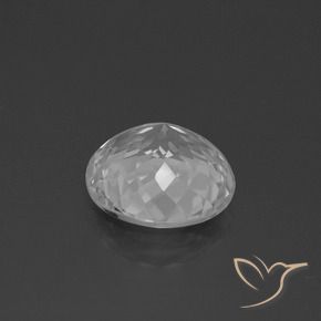 Topazio Bianco trasparente naturale da 4.44 ct, Rotondo, VVS-VS