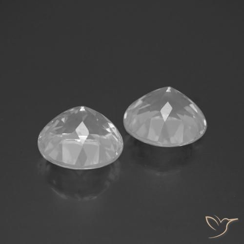 Gemme di Topazio Bianco trasparente naturale da 7.00 ct, Rotondo, VVS-VS