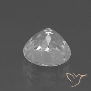 Topazio Bianco trasparente naturale da 4.14 ct, Rotondo, VVS-VS