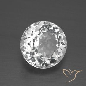 Topazio Bianco naturale da 3.68 ct, Rotondo, VVS-VS