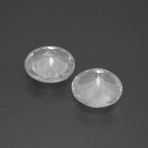 Topazio naturale bianco da 4,22 ct, taglio rotondo, VVS-VS