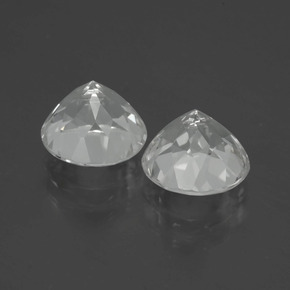 Gemme di Topazio Bianco naturale da 7.33 ct, Taglio rotondo, VVS-VS