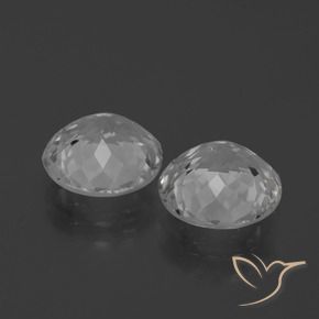 Gemme di Topazio Bianco trasparente naturale da 5.38 ct, Rotondo, VVS-VS
