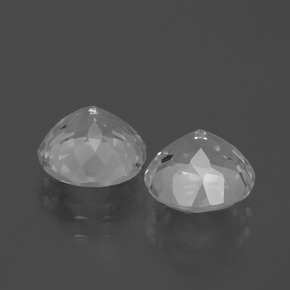 Topazio naturale bianco da 5,23 ct, taglio rotondo, VVS-VS