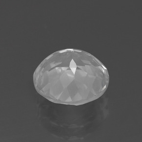 Topazio Bianco trasparente naturale da 3.41 ct, Taglio rotondo, VVS-VS
