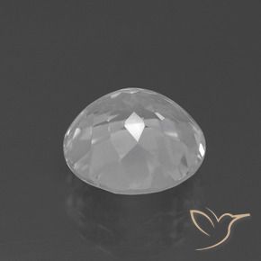 Topazio Bianco trasparente naturale da 3.40 ct, Rotondo, VVS-VS