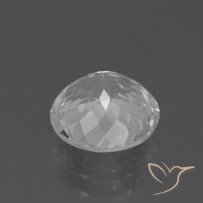 Topazio Bianco trasparente naturale da 3.41 ct, Rotondo, VVS-VS