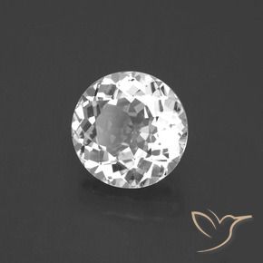 Topazio Bianco naturale da 3.51 ct, Rotondo, VVS-VS