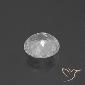 Topazio Bianco naturale da 3.51 ct, Rotondo, VVS-VS