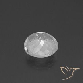 Topazio Bianco naturale da 3.43 ct, Rotondo, VVS-VS