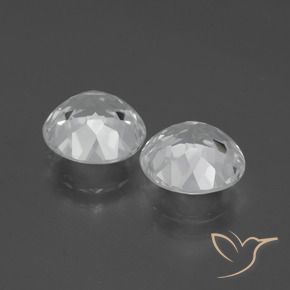 Gemme di Topazio Bianco trasparente naturale da 7.50 ct, Taglio rotondo, VVS-VS