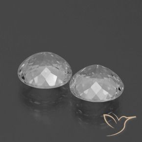Topazio naturale bianco da 7,05 ct, taglio rotondo, VVS-VS