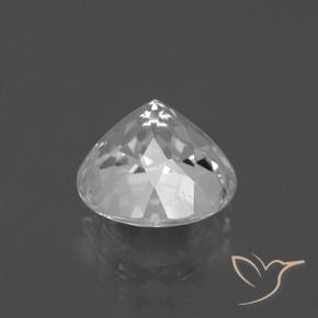 Topazio Bianco trasparente naturale da 4.89 ct, Rotondo, VVS-VS