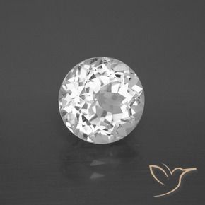 Topazio Bianco trasparente naturale da 4.43 ct, Rotondo, VS