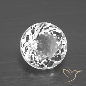 Topazio Bianco trasparente naturale da 4.49 ct, Rotondo, VVS-VS