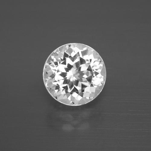 Topazio Bianco naturale da 3.95 ct, Taglio rotondo, VVS-VS