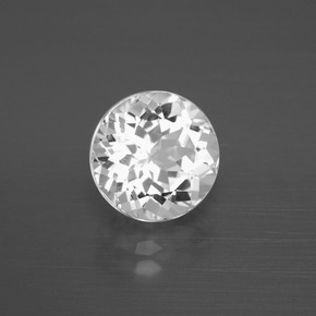 Topazio Bianco naturale da 3.95 ct, Taglio rotondo, VVS-VS