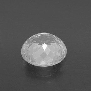 Topazio naturale bianco da 4,05 ct, taglio rotondo, VVS