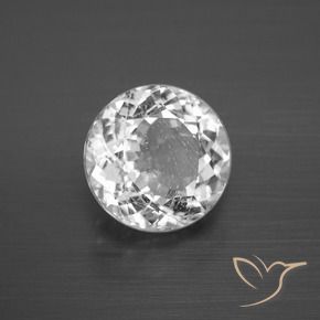 Topazio Bianco naturale da 4.30 ct, Rotondo, VS