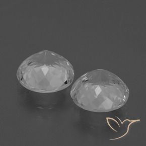 Gemme di Topazio Bianco trasparente naturale da 6.30 ct, Rotondo, VVS-VS