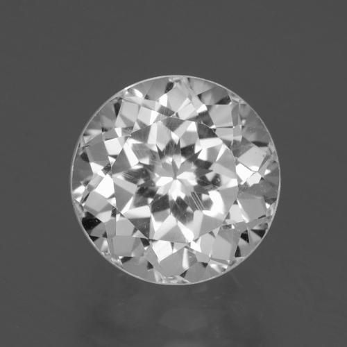 Topazio Bianco naturale da 4.36 ct, Taglio rotondo, VS