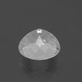 Topazio naturale bianco da 6,06 ct, taglio rotondo, VS