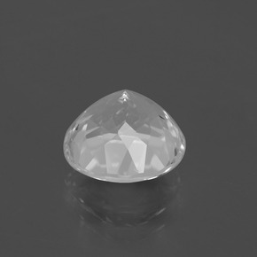 Topazio Bianco trasparente naturale da 4.96 ct, Taglio rotondo, VVS-VS