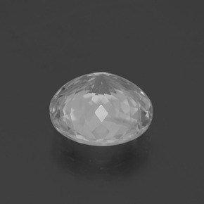 Topazio naturale bianco da 4,96 ct, taglio rotondo, VS