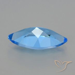 Topazio naturale blu da 4,30 ct, marchesa, VVS-VS