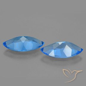 Gemme di Topazio Blu svizzero naturale da 8.28 ct, Taglio marquise, VS