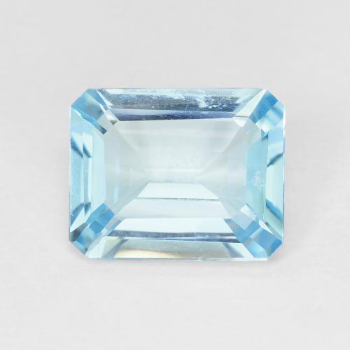 Topazio Blu svizzero naturale da 3.25 ct, Taglio smeraldo, VVS-VS
