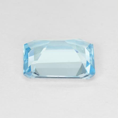 Topazio Blu svizzero naturale da 3.25 ct, Taglio smeraldo, VVS-VS
