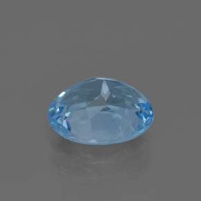 Topazio naturale blu da 3,32 ct, taglio ovale, VVS-VS