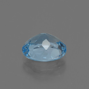 Topazio naturale blu da 3,38 ct, taglio ovale, VS