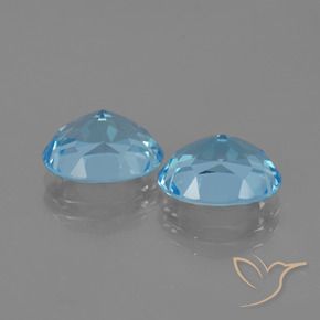 Gemme di Topazio Celeste naturale da 6.51 ct, Ovale, VVS
