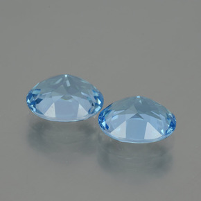 Gemme di Topazio Blu svizzero naturale da 6.56 ct, Taglio ovale, VVS