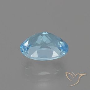 Topazio Celeste naturale da 3.20 ct, Ovale, VVS-VS